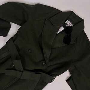Loose Overcoat Olive Limited Edition Influencer Designed Clothing Collection
